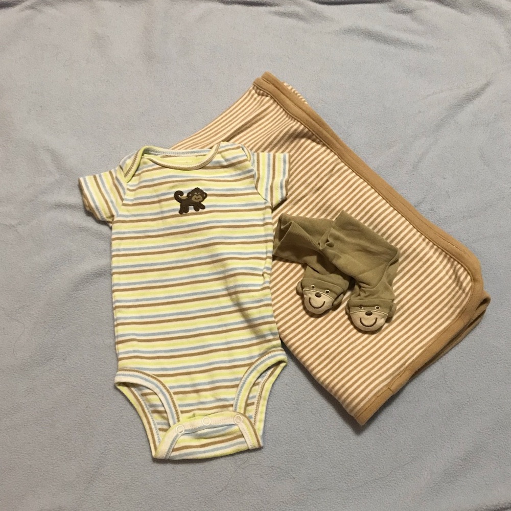 Monkey onesie set